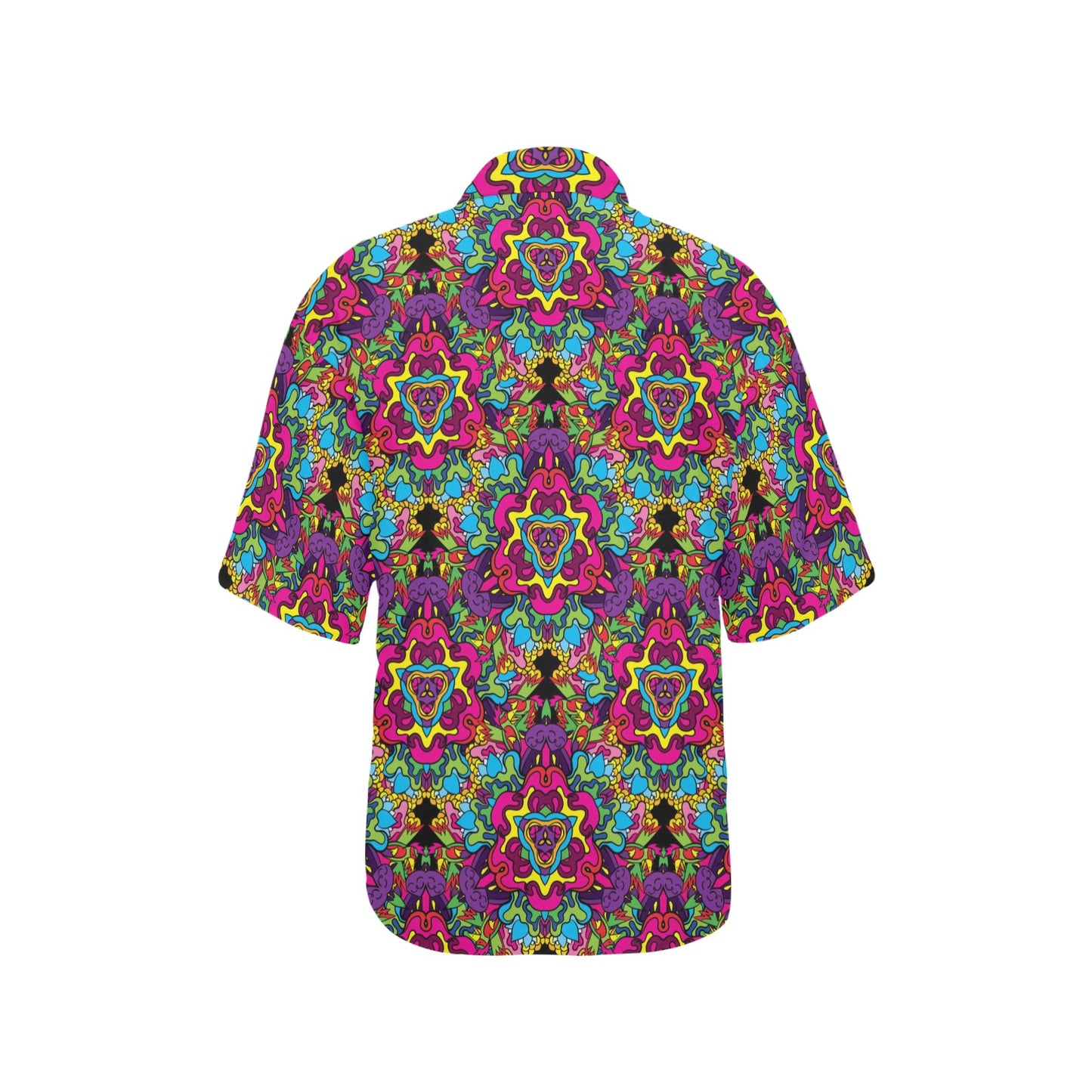 Trippy Print Design LKS303 Women's Hawaiian Shirt