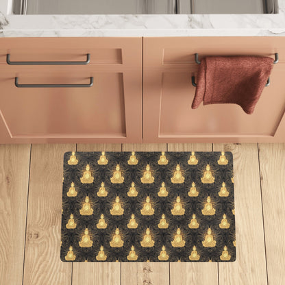 Buddha Pattern Print Design 02 Kitchen Mat