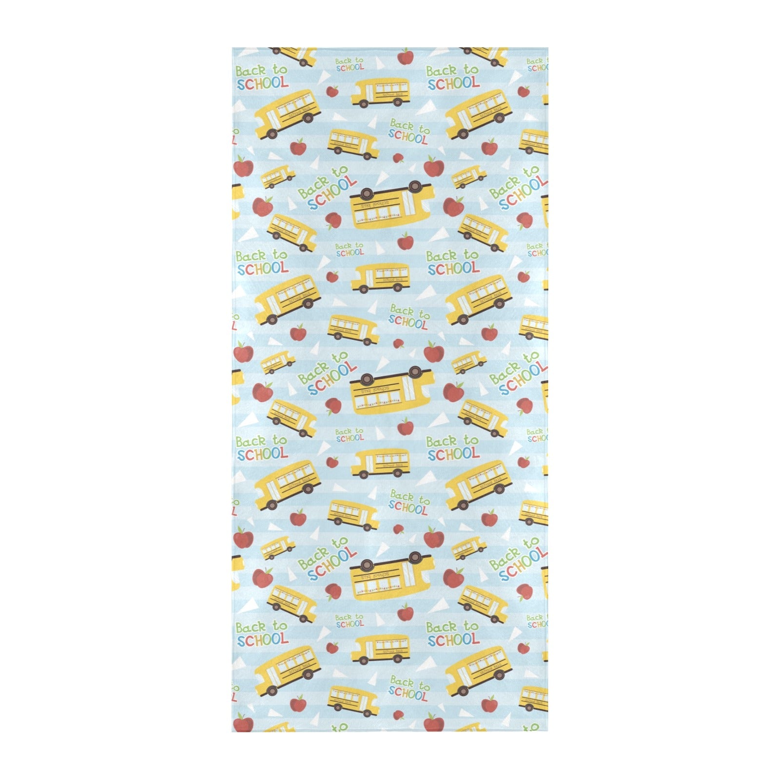 School Bus Back To School Print Design LKS303 Beach Towel 32" x 71"