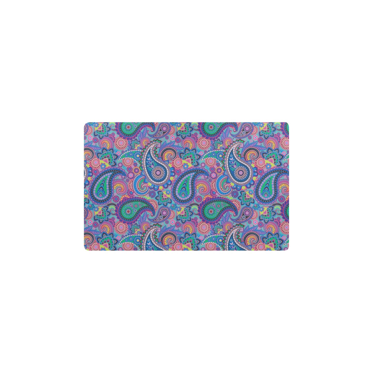 Paisley Colorful Pattern Print Design A02 Kitchen Mat