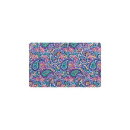 Paisley Colorful Pattern Print Design A02 Kitchen Mat