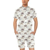 Sea Turtle Pattern Print Design T07 Men's Romper