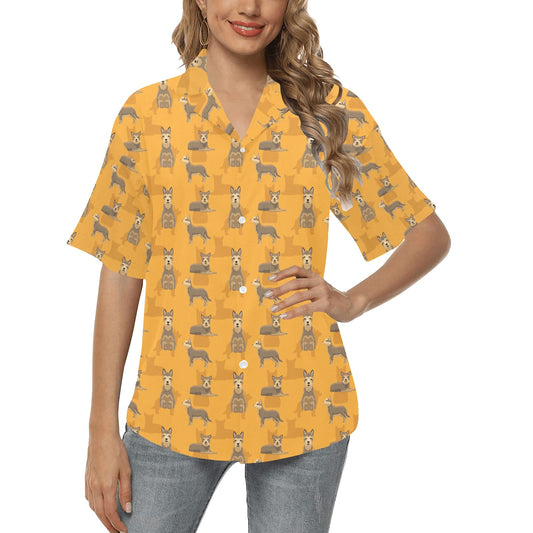 Berger Picard Pattern Print Design 01 Women's Hawaiian Shirt