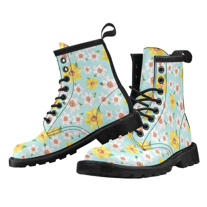 Daffodils Pattern Print Design DF07 Women's Boots