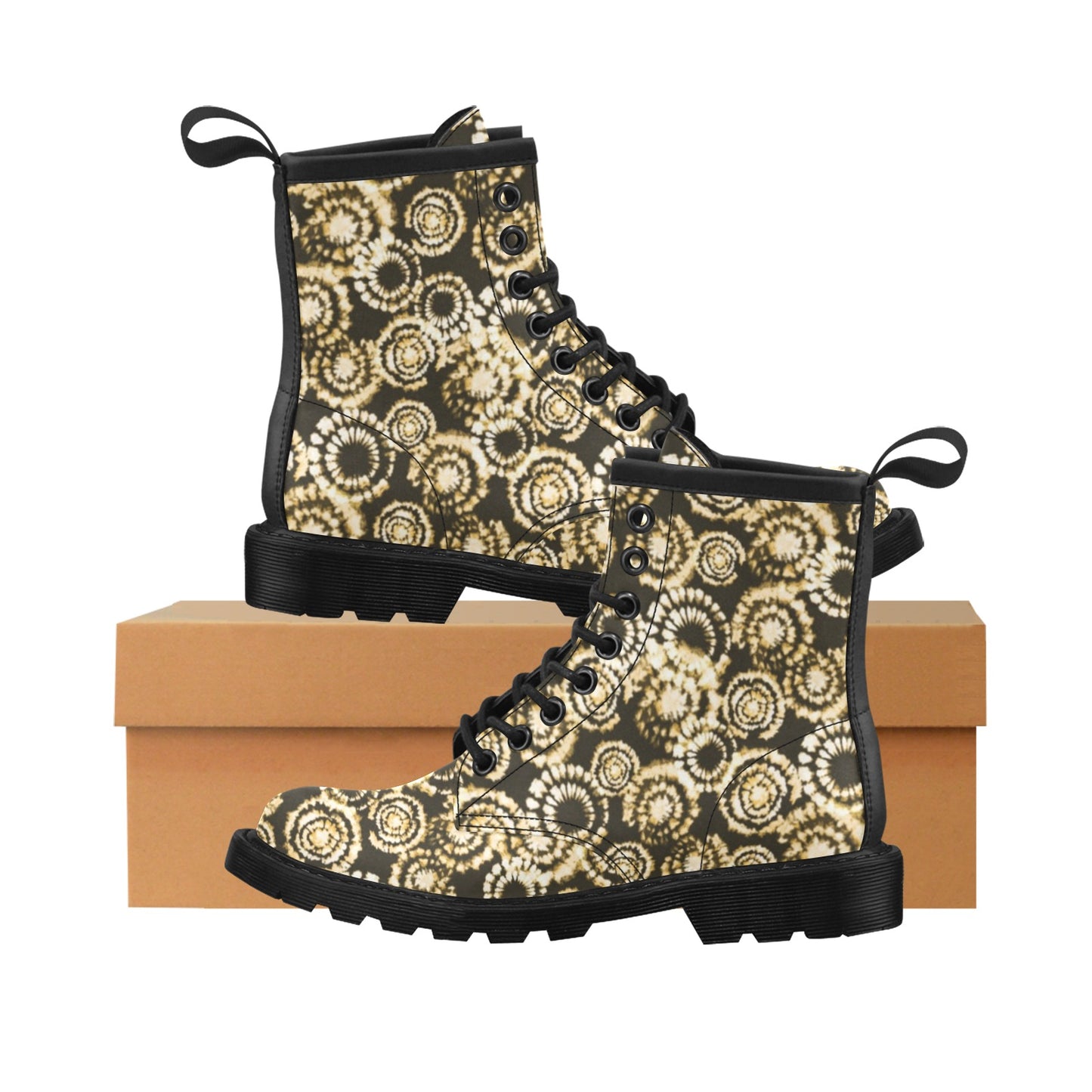 Tie Dye Print Design LKS307 Women's Boots
