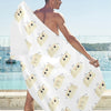 Tofu Print Design LKS301 Beach Towel 32" x 71"