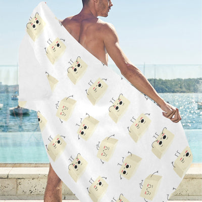 Tofu Print Design LKS301 Beach Towel 32" x 71"