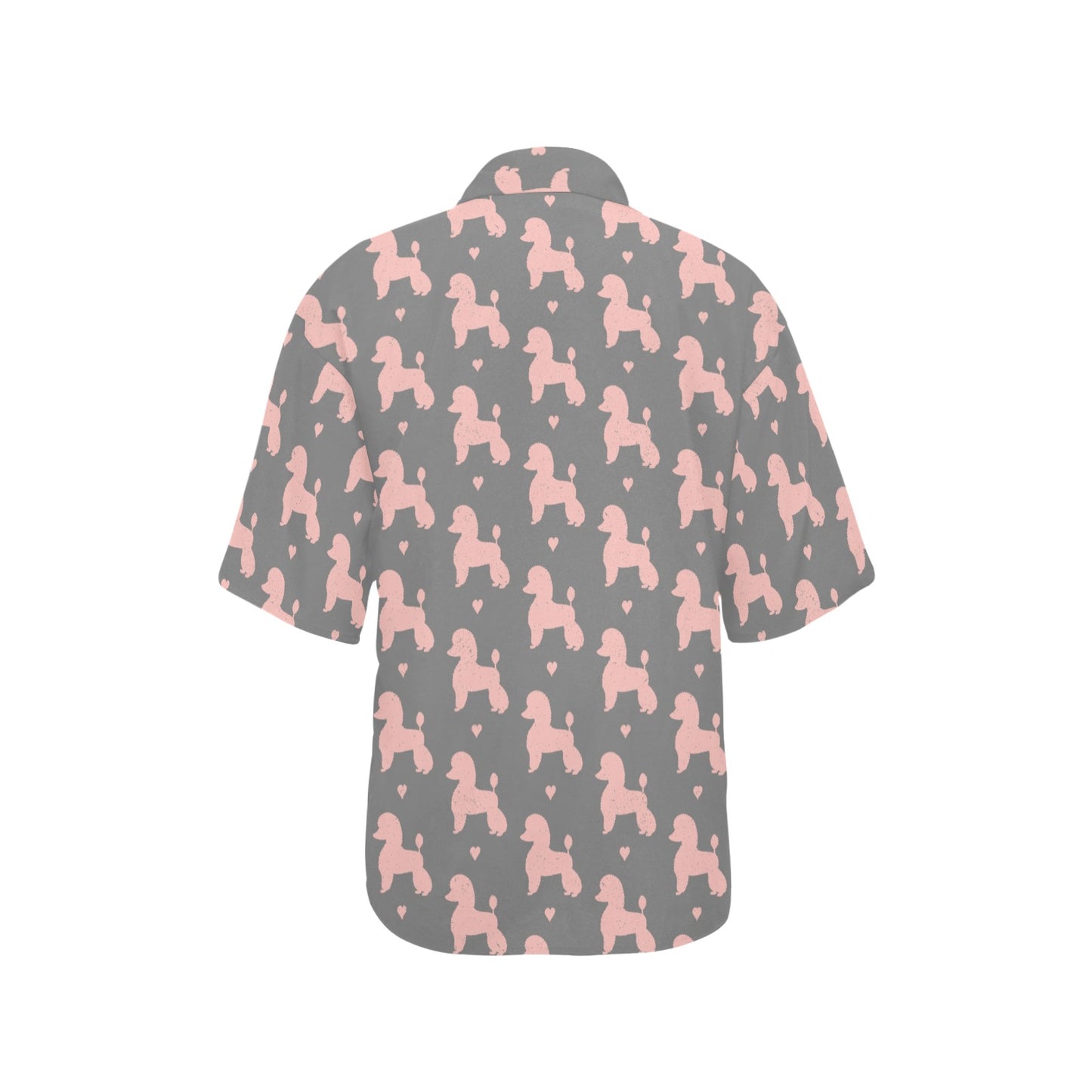 Poodle Pattern Print Design A02 Women's Hawaiian Shirt