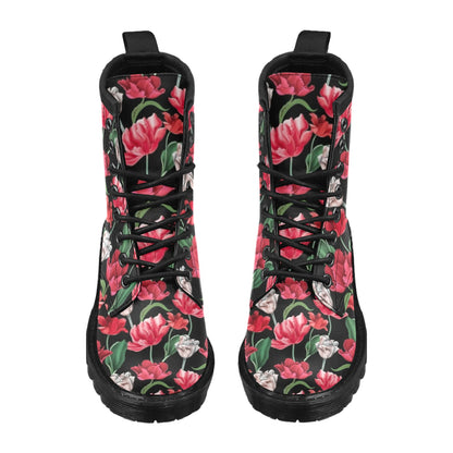 Tulip Pattern Print Design TP08 Women's Boots