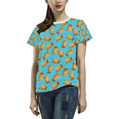 Burrito Print Design LKS301 Women's  T-shirt