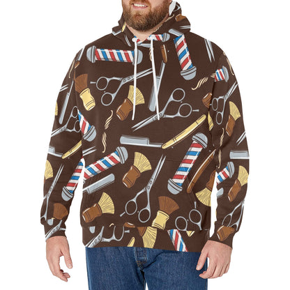 Barber Tools Design Print Pattern JJ001 Men's Pullover Hoodie