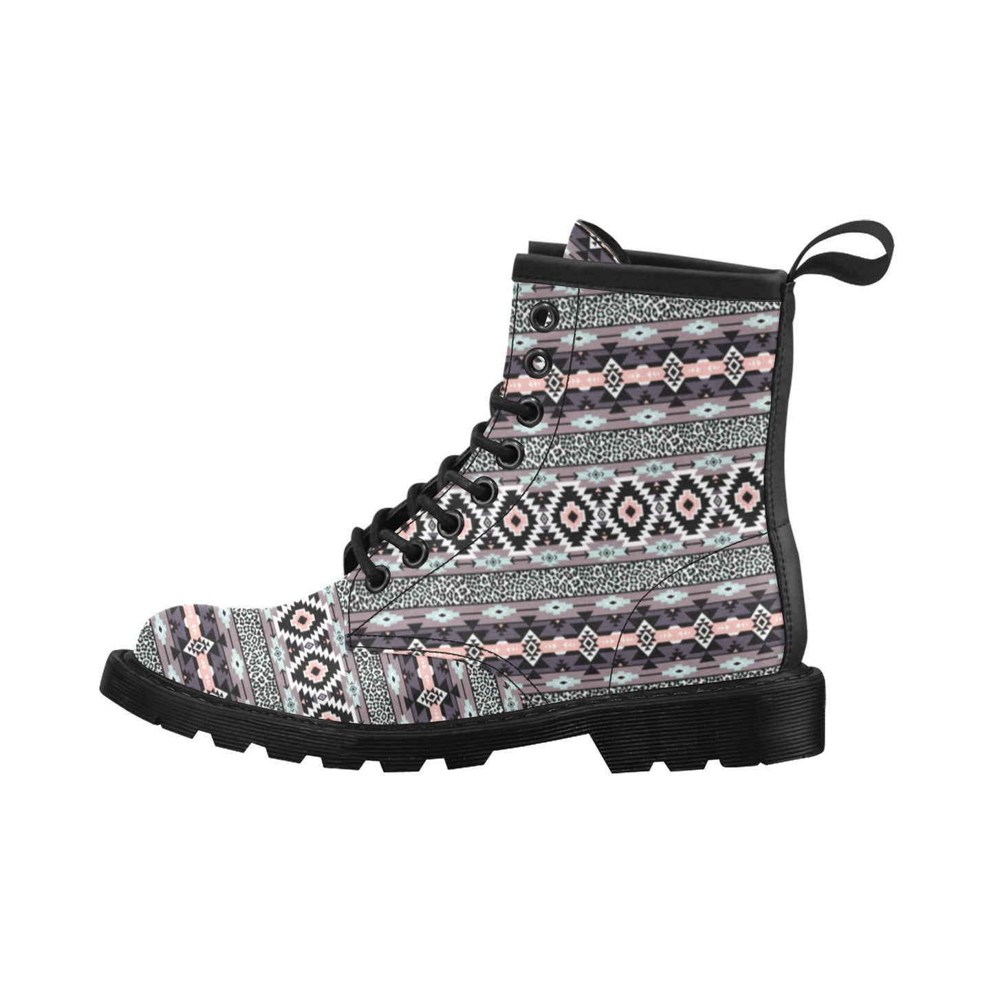 Safari Pattern Print Design LKS302 Women's Boots
