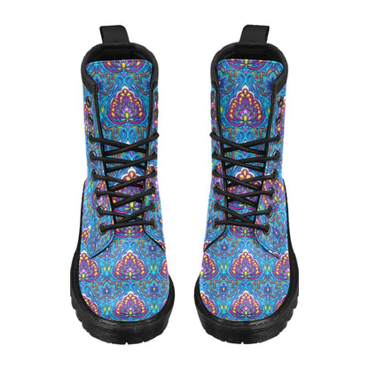 lotus Boho Pattern Print Design LO010 Women's Boots