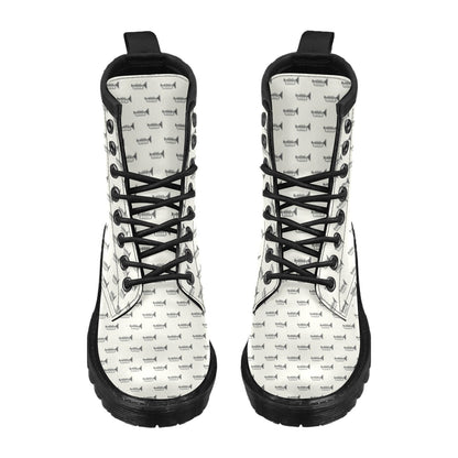 Trumpet Pattern Themed Print Women's Boots