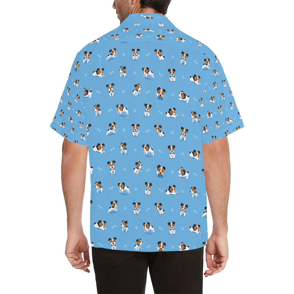 Russell Terriers Print Design LKS3010 Men's Hawaiian Shirt