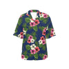 Hibiscus Pattern Print Design HB028 Women's Hawaiian Shirt