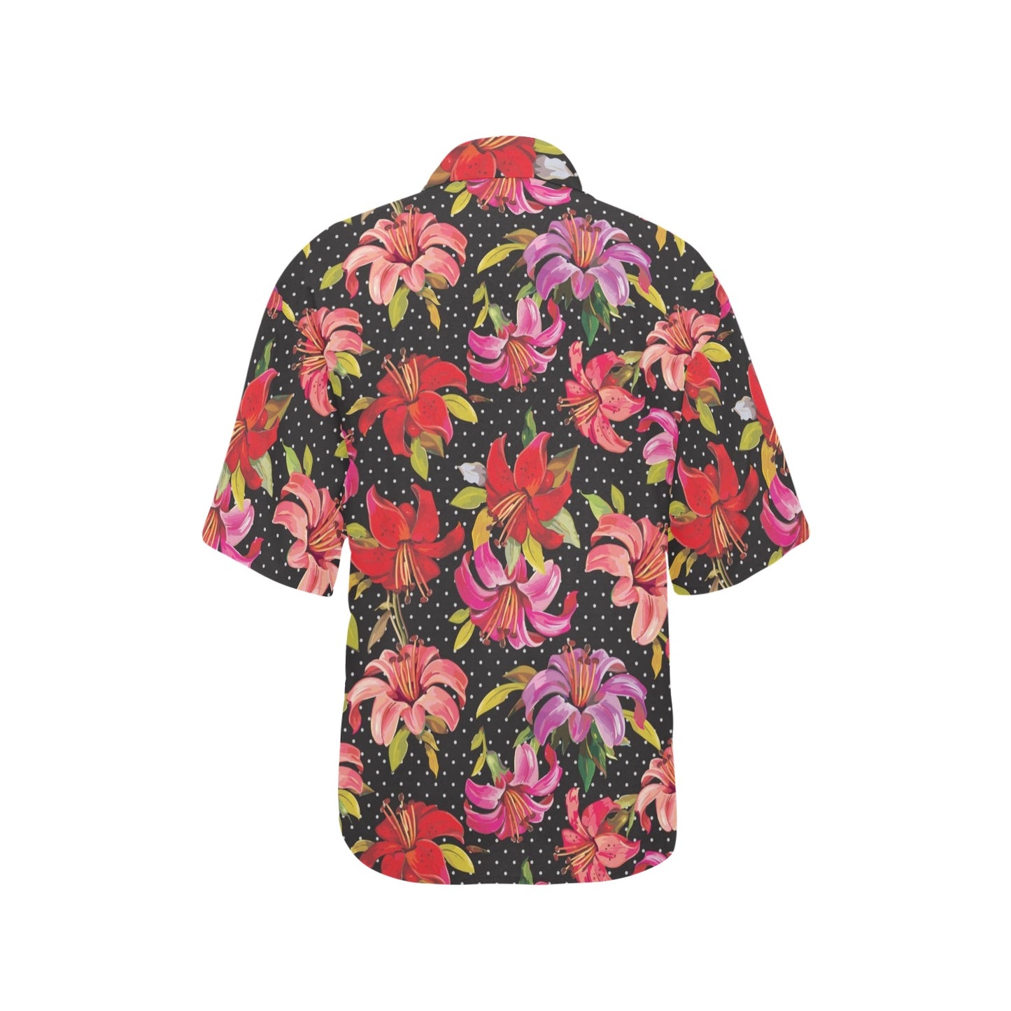Lily Pattern Print Design LY012 Women's Hawaiian Shirt