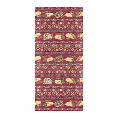 Burrito Taco Print Design LKS302 Beach Towel 32" x 71"