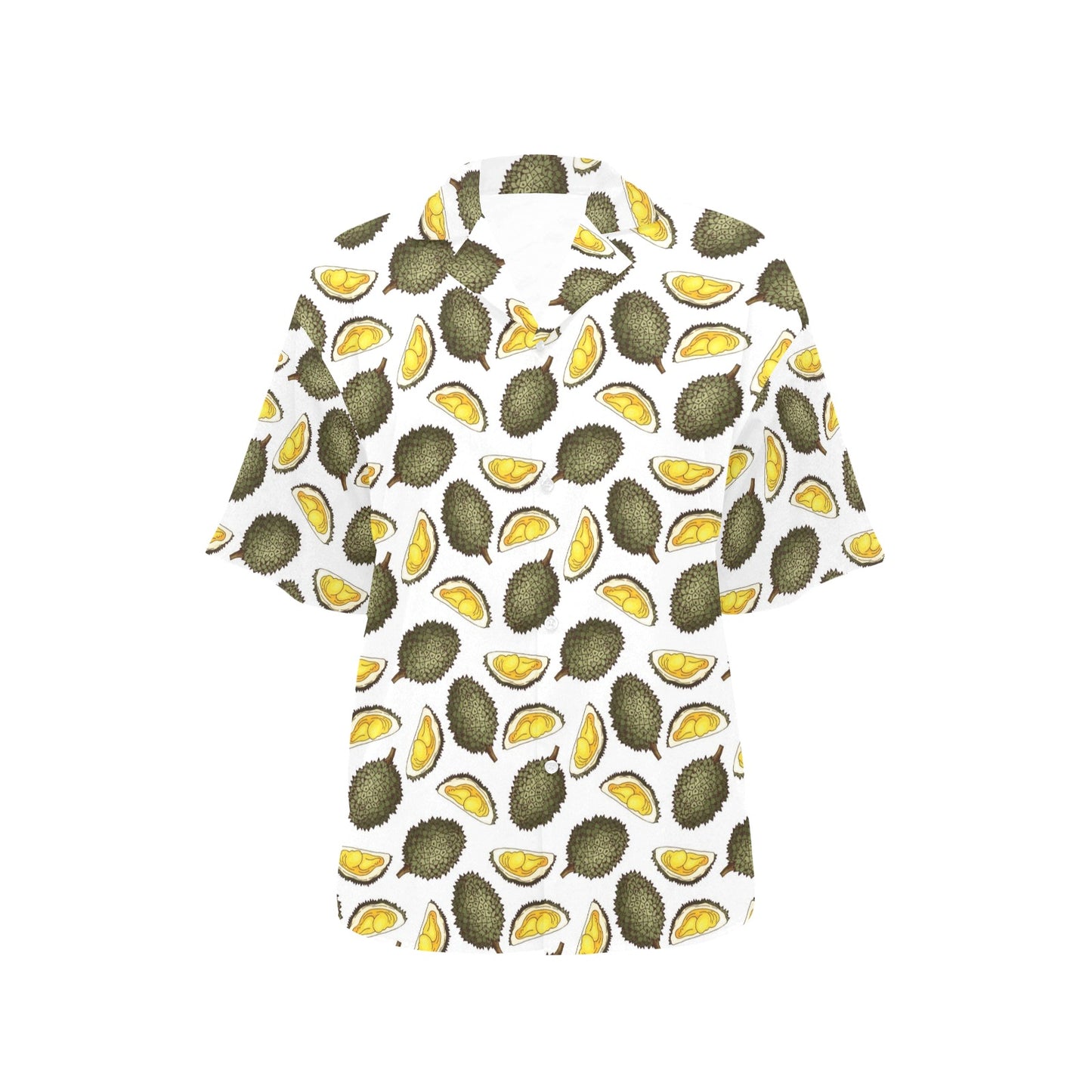 Durian Pattern Print Design DR03 Women's Hawaiian Shirt