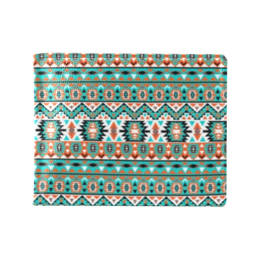 Indian Navajo Ethnic Themed Design Print Men's ID Card Wallet
