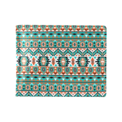 Indian Navajo Ethnic Themed Design Print Men's ID Card Wallet