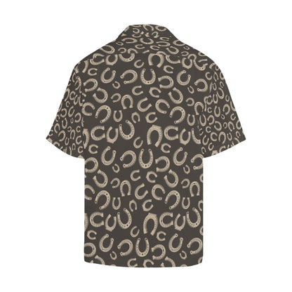 Horseshoe Print Design LKS303 Men's Hawaiian Shirt