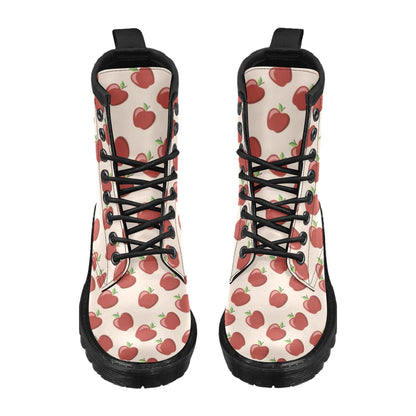 Apple Pattern Print Design AP01 Women's Boots