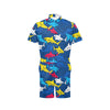 Shark Color Pattern Men's Romper