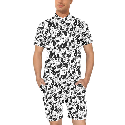 Yin Yang Print Design LKS302 Men's Romper