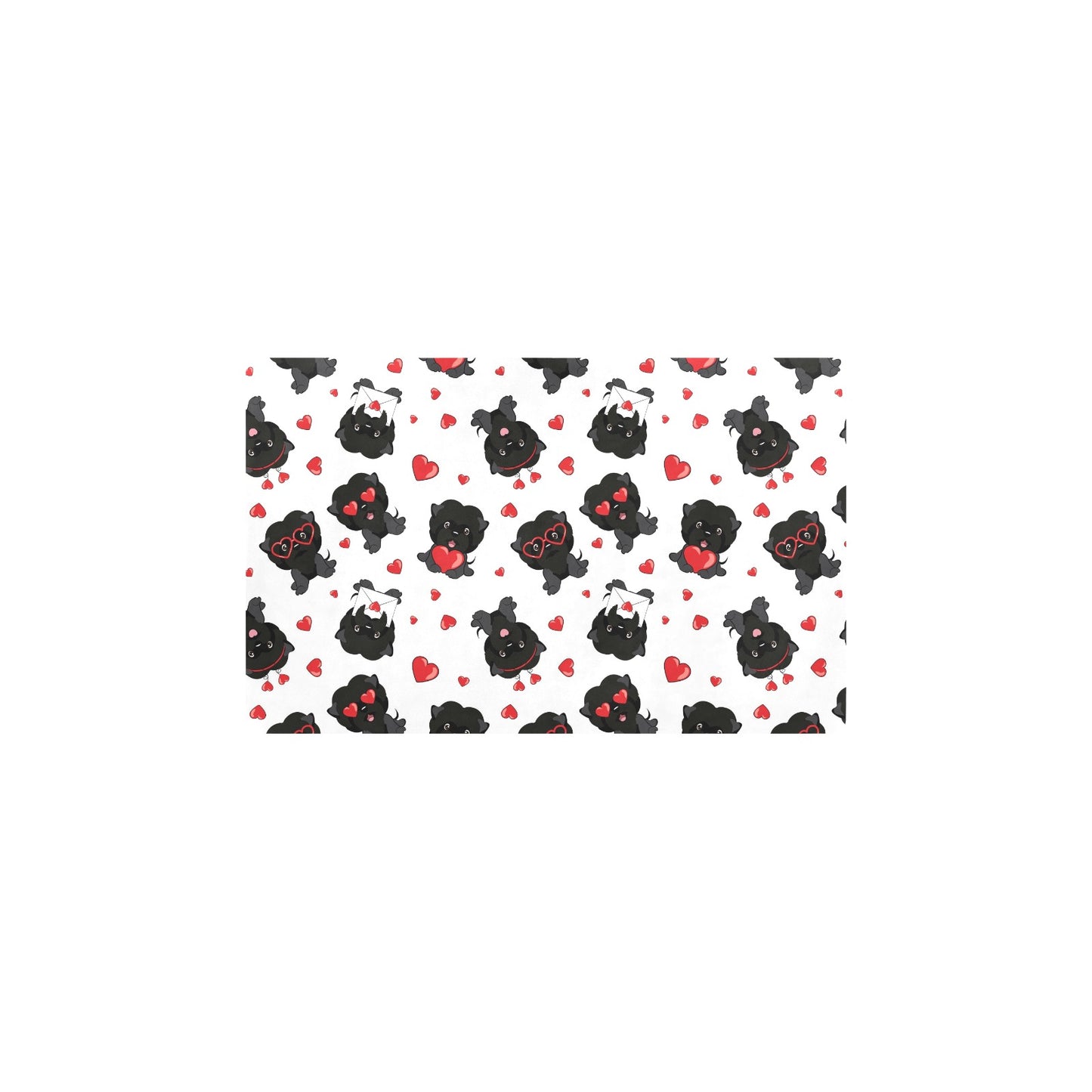 Affenpinscher Pattern Print Design 01 Kitchen Mat