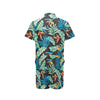 Tropical Palm Leaves Hawaiian Flower Men's Romper