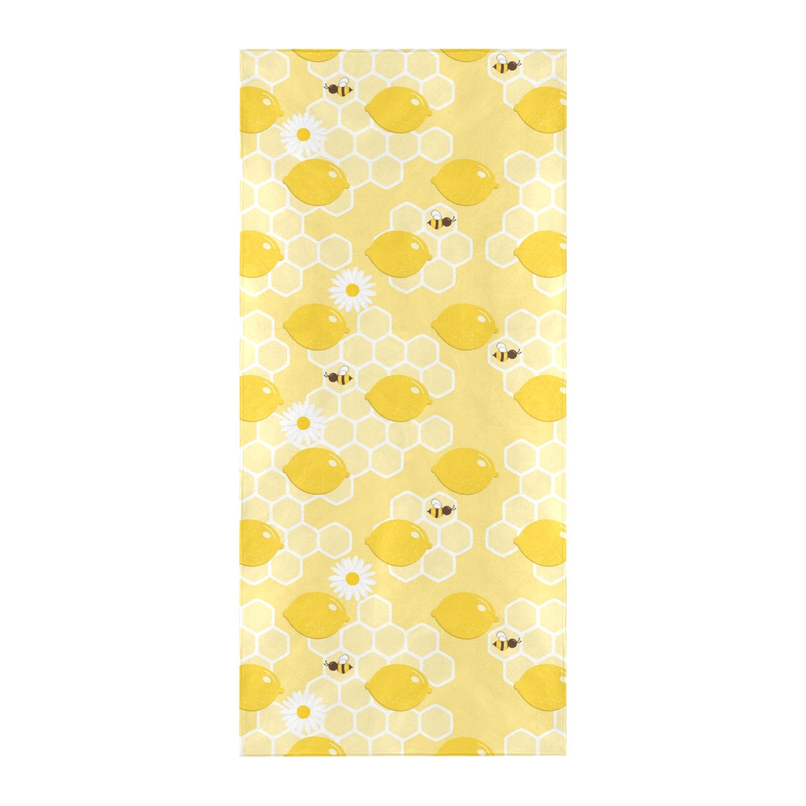 Honey Bee Honeycomb Print Design LKS3010 Beach Towel 32" x 71"