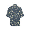 Nautical Pattern Print Design A01 Women's Hawaiian Shirt