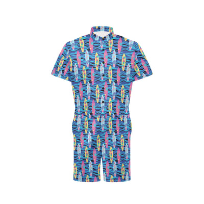 Surfboard Print Design LKS304 Men's Romper