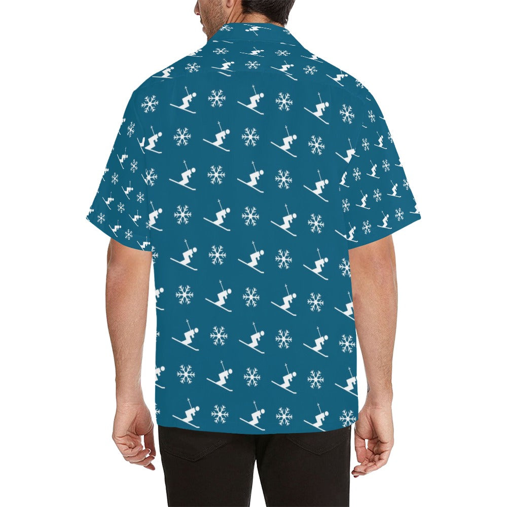 Ski Print Design LKS301 Men's Hawaiian Shirt