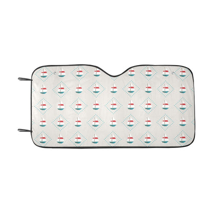 Sailboat Print Design LKS301 Car front Windshield Sun Shade