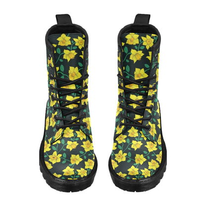 Daffodils Pattern Print Design DF03 Women's Boots