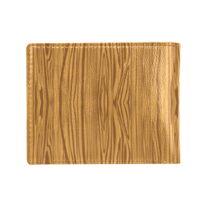 Wood Texture Print Design LKS301 Men's ID Card Wallet