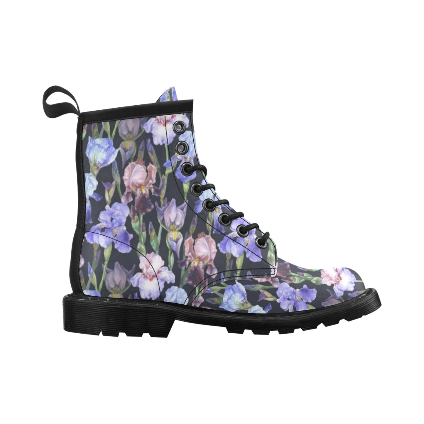 Iris Pattern Print Design IR04 Women's Boots