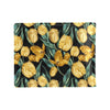 Elegant Yellow Tulip Print Men's ID Card Wallet