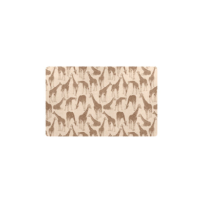 Giraffe Pattern Design Print Kitchen Mat