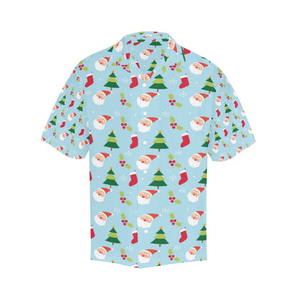 Santa Themed Print Design LKS301 Men's Hawaiian Shirt