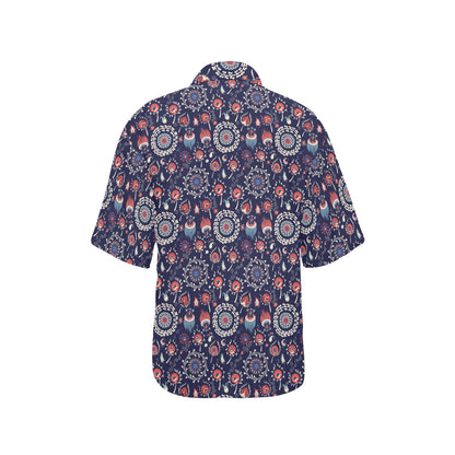 Suzani Print Design LKS305 Women's Hawaiian Shirt