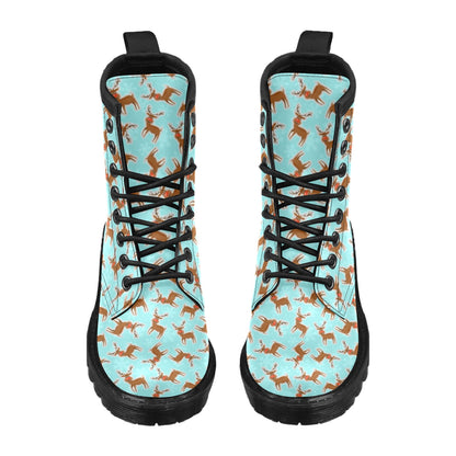 Reindeer Print Design LKS403 Women's Boots