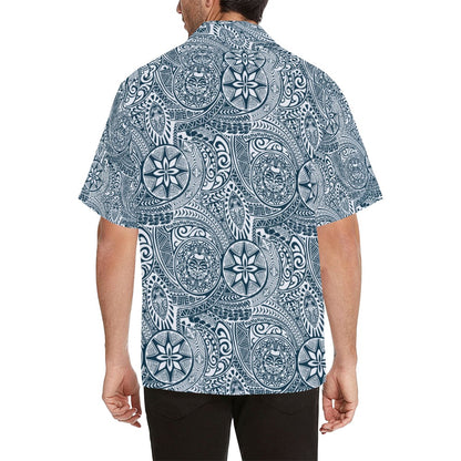 Samoan Pattern Print Design LKS306 Men's Hawaiian Shirt