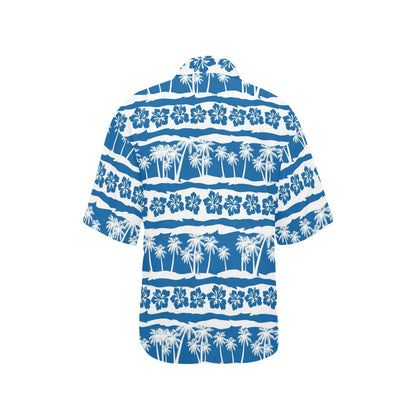 Hawaiian Themed Pattern Print Design H021 Women's Hawaiian Shirt