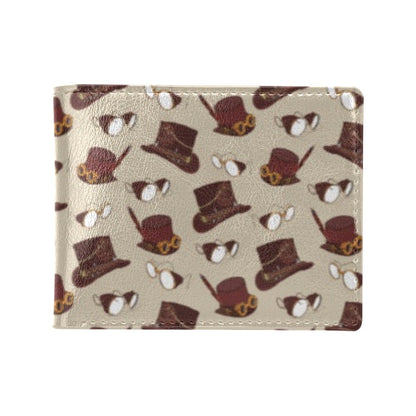 Steampunk Hat Print Design LKS301 Men's ID Card Wallet