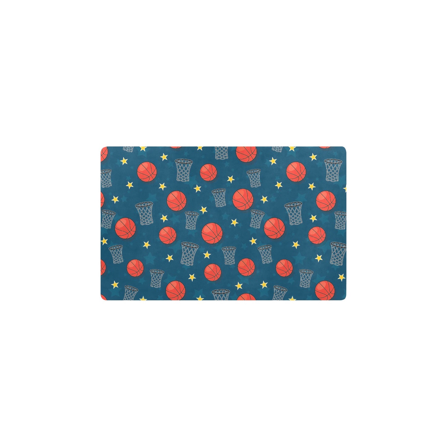Basketball Classic Print Pattern Kitchen Mat