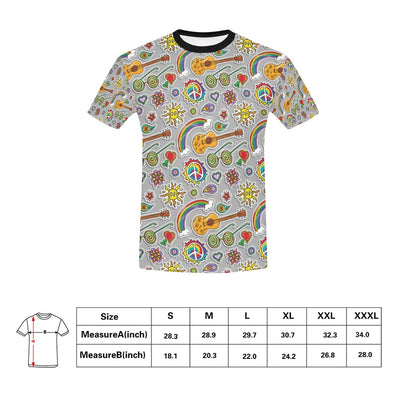 Hippie Print Design LKS306 Men's All Over Print T-shirt