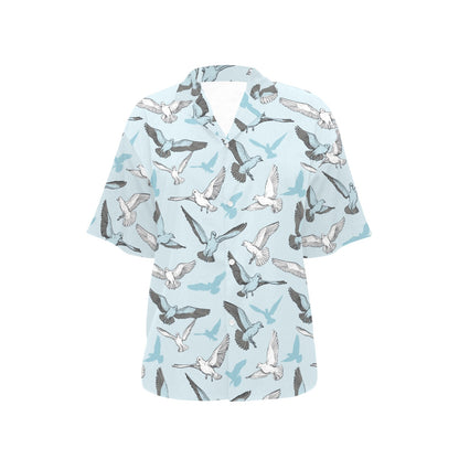 Pigeon Pattern Print Design 03 Women's Hawaiian Shirt